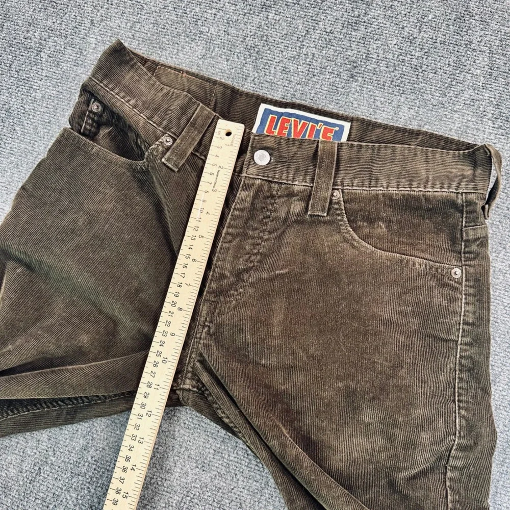 Levis 549 Low Loose Corduroy Pants Mens 32x34 Brown Straight Baggy VTG Y2K Retro